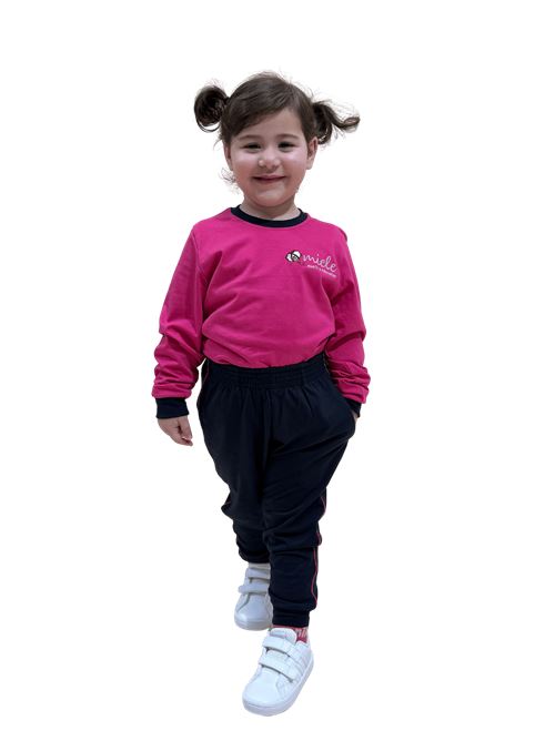 pantalone lungo jersey 100%cotone IL CAPITANO SCUOLA | 7787BLU-P.FUCSIA